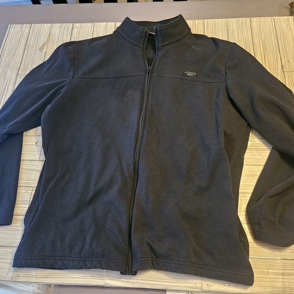 Travis Mathew Jacket Mens Large Full Zip Golf Black Golf Links - Picture 1 of 7